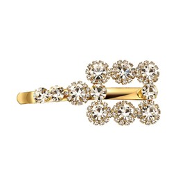 Hairpin Hair Accessory Clip Bijou Gold Silver Women (Silver)