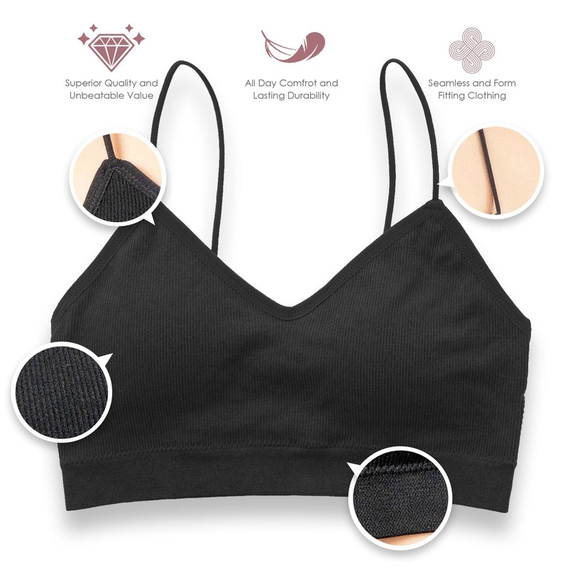 Alyce Athletics - Brasier deportivo para mujer, paquete de 4,