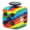 ZCOINS Rainbow Fidget Cube with 6 Sides Stress Relief Fiddle