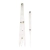 CYSFETENA Eyebrow Measuring Ruler, Foldable Stainless Steel Eyebrow Ruler with