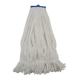 Boardwalk BWK824R 24 oz. Lie-Flat Rayon Fiber Mop Head - White (12/Carton)