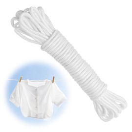 Washing Line Rope Outdoor for Outdoor Washing Line, Laundry Line,Soft Durable Clothes Line with Synthetic Core, Ideal for Garden, Arts, Crafts, Camping,4mm Thick (10M)