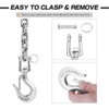AMYSPORTS Heavy Duty Slip Hook Load Tow Chain Clevis Hook