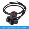 Motorcycle Handlebar Switch, 7/8" 22mm 12V 16A CNC Aluminum Alloy