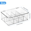 DearCal Tea Storage Boxes- Plastic Transparent Tea box with 8