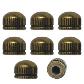 Screw Caps for Light Fixtures, Metal M4 Threaded Cap Nuts, 0.25 inch in Height x 0.35 inch in Diameter, 8 Packs Replacement for Outdoor Light, Pendant, Wall Sconce, Chandelier, Ceiling Lights