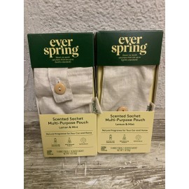 everspring  Ever spring Scented Sachet Multi-Purpose Pouch Lemon & Mint  2 Lot