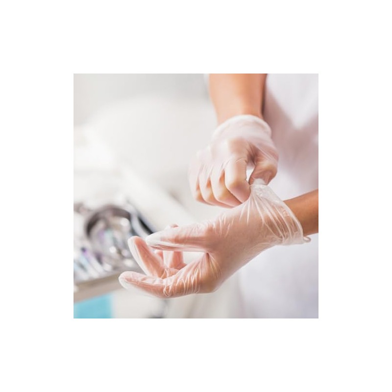FRANZ MENSCH Hygonorm Ideal Virus Examination Gloves, Vinyl, Pack, Transparent,