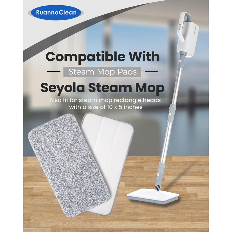 RuannoClean Steam Mop Pads Compatible with Seyola/FEPPO and Others Steam