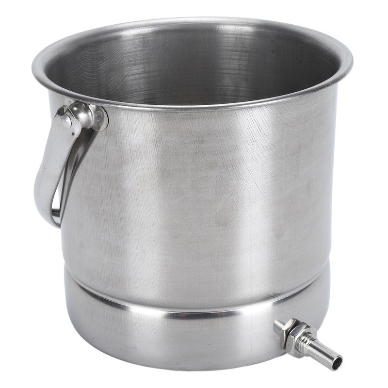 Enema Bucket Kit 1.6L Stainless Steel Bucket Reusable Shower Enema