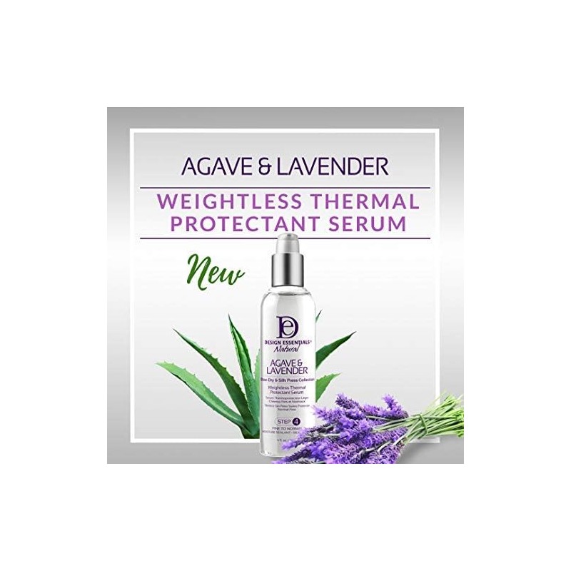 Design Essentials Agave & Lavender Thermal Protectant Serum, 109 ml