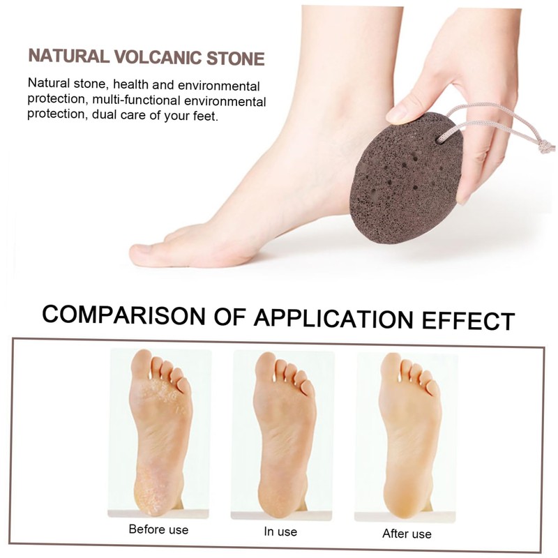 FOMIYES 3pcs Callus Remover Foot Stone Natural Earth Pumice for