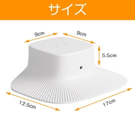 LOYELEY 保護カバー eufy S340用 カバー レインカバー S340 防水カバー セキュリティカメラカバ プラスチック製 防塵 雨よけ サンシールド 防紫外線 取り付け簡単 屋外用 ネジ付き For Eufy-SoloCam-S340用 (A)