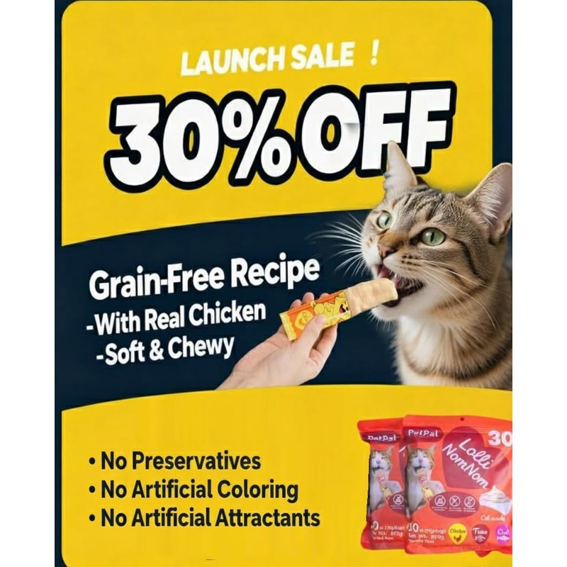 Feline Temptation Squeezable Cat Treats – 30 Count Variety Pack,