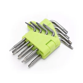 Torx Screwdriver T5 T6 T7 T8 T9 T10 T15 T20 8 Pack Special Hexagonal Star Screwdriver Star Screwdriver Magnet Torque Screwdriver Star Wrench L-Type M-ac Mini Disassembly M-ac Book HDD Disassembly