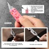 VIRENKNIFE Mini Utility Knife Keychain Multitool,12-in-1 EDC Multitool with Screwdriver,