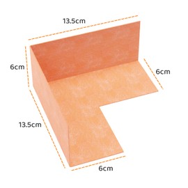 8 Pack Inside Waterproofing Corner Shower Membrane Corner Shower Seamless Membrane Corner Polyethylene Corner Membrane for Bathtub and Steam Room