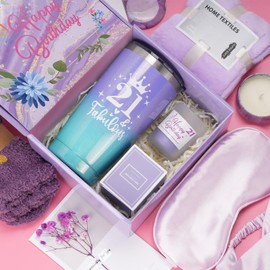 Drado Gifts for 21 Year-Old Women, Wellness Gift Set for 21 Year Old Girlfriend, Sister, Includes Cup etc. Women's Birthday Gift, 21st