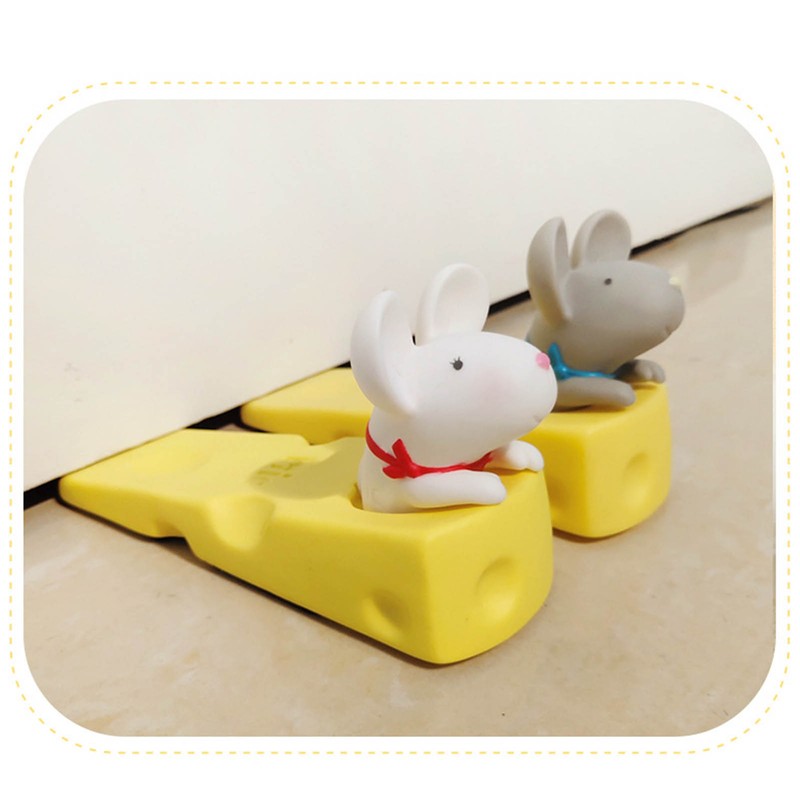 Cute Animal Door Stoper Punch Free Silent Prevent Slipping Funny