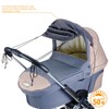 Diago Deluxe Awning for Prams, Grey