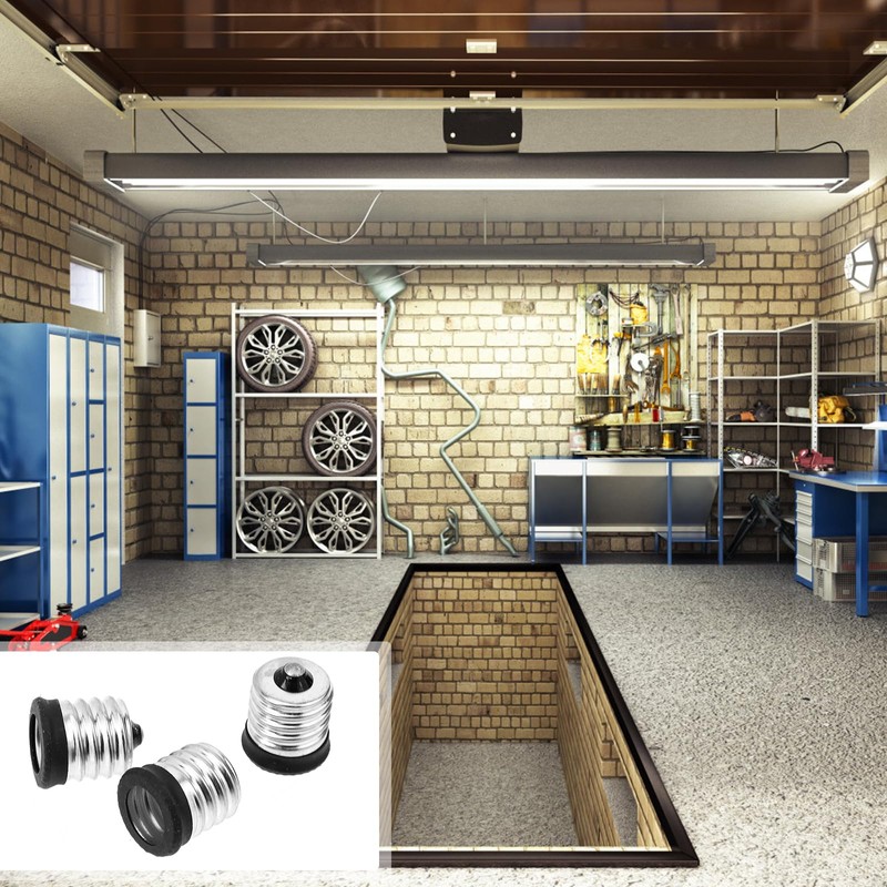 E17 to E14 Socket Adapter: 8 PCS Standard Medium Base