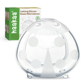 haakaa Ladybug Breast Milk Collector Breast Shells Milk Saver Nursing Cups for Large Milk Supply, Replace Disposable Breast Pads, Reusable & Wearable (150ml, 1 PC)