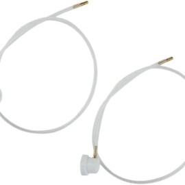 NoBrand 2Pcs White 2X Aerosol Nozzle 360 Degrees Extension Hose for Male Stem Spray Cans