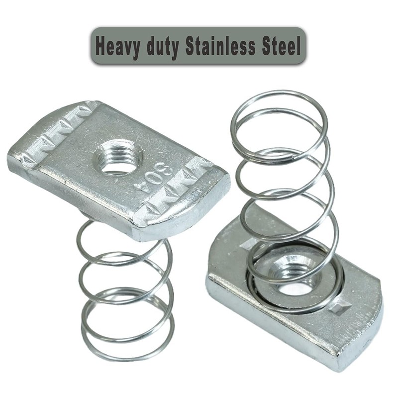Selyse 10pcs 304 Stainless Steel Strut Channel Nuts with Long