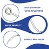 SING F LTD 50pcs High Carbon Steel Barb with Hole