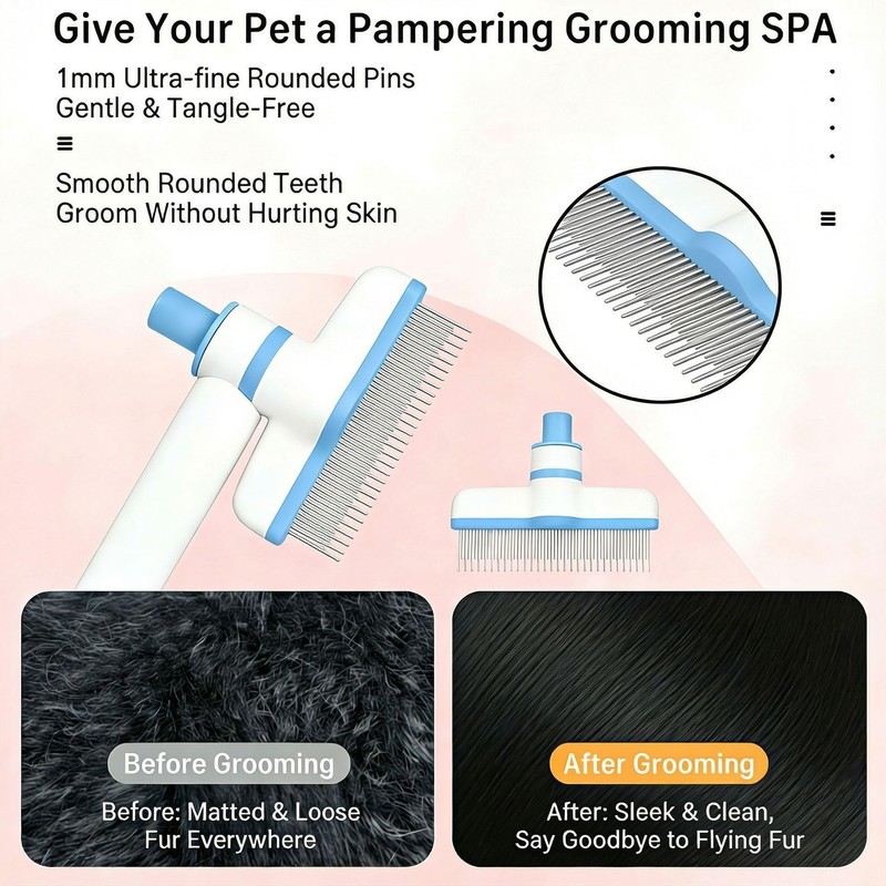 Pet flea removal comb, pet hair removal comb, special flea
