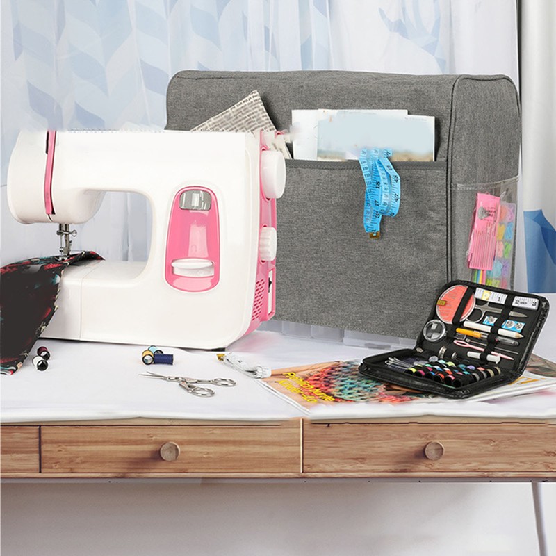 Sewing Machine Dust Cover 3 Layer Foldable Polyester Sewing Machine