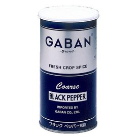 Gavan Black Pepper Rough Grind, 14.8 oz (420 g), Round Cans, Set of 4