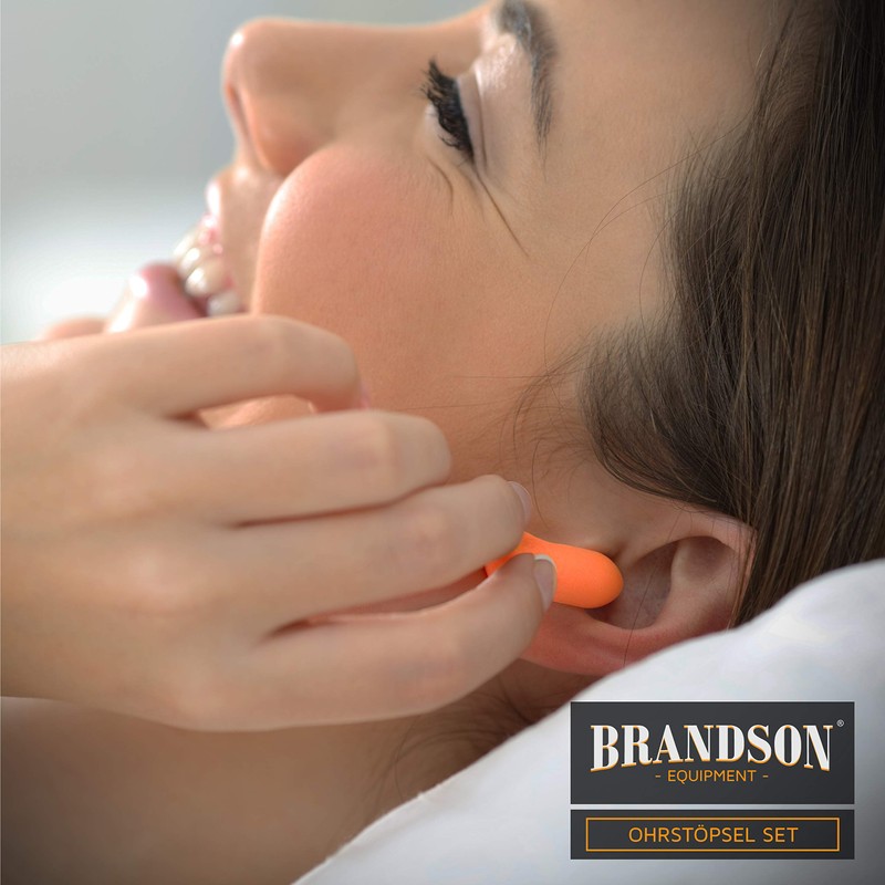 Brandson - Ear Plugs for Hearing Protection 140 Pieces XXL
