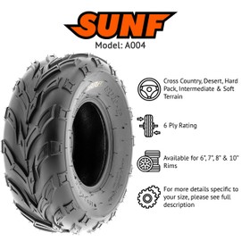 SunF 16x7-8 ATV UTV Muddy Sandy Tire 16x7x8 Mud Sand 6 PR A004 - PAIR of 2