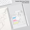 RETTACY Notebook B5 Lined, Lightweight Ring Binder, Diary 70 Sheets