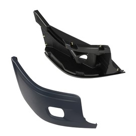 CHEDA Bumper Reinforcement & Cover With Fog Hole Compatible with 2008 2009 2010 2011 2012 2013 2014 2015 2016 2017 Freightliner Cascadia Right Side