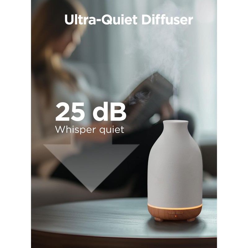 InnoGear Essential Oil Diffuser, 150ml Ceramic Stone Diffuser Handcrafted Aromatherapy