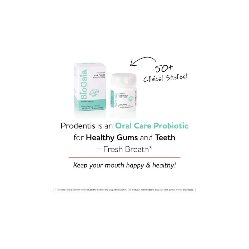 Probióticos Dentales Biogaia Prodentis 30 Pastillas Con Sabo
