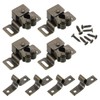 sourcing map 4Pcs Cabinet Latch Double Roller Catches, Lock Stop