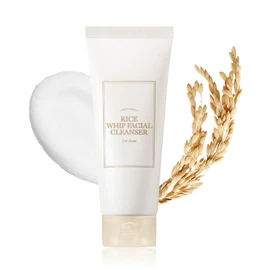 I'M From I'm from Rice Whip Facial Cleanser 5.07 Fl Oz, low-pH Korean Rice Water Face Wash for sensitive, dry skin, Gentle Face Wash for Hydrating & Moisturizing, Creamy Lather, Makeup Remover