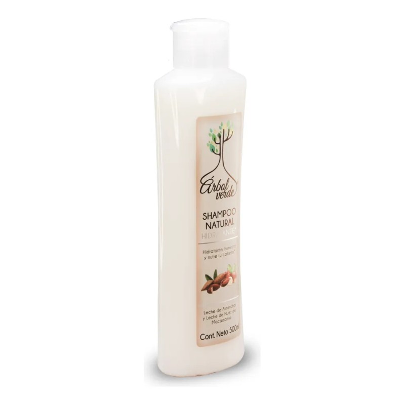 Shampoo Natural Hidratante De Leche De Almendras 500ml