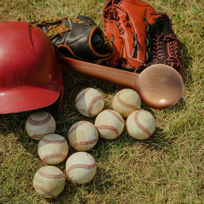 Sosoport 2Pcs Wooden Glove Mallet for Baseball Softball Durable Hammer