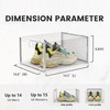 Pinkpum XXL Larger Shoe Storage Boxes Fit Size 14, Clear