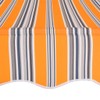 Benicabaly Manual Retractable Awning 59" Yellow and Blue Stripes with