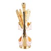 Coffee Spoon Holder Elegant Swan Shaped Alloy Mirror Polish Rich