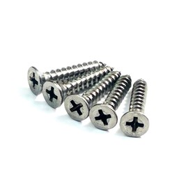 Hinge Outlet Stainless Steel Screws 9 x 1 Inch for Door Hinges - 24 Pack - Highly Rust Resistant