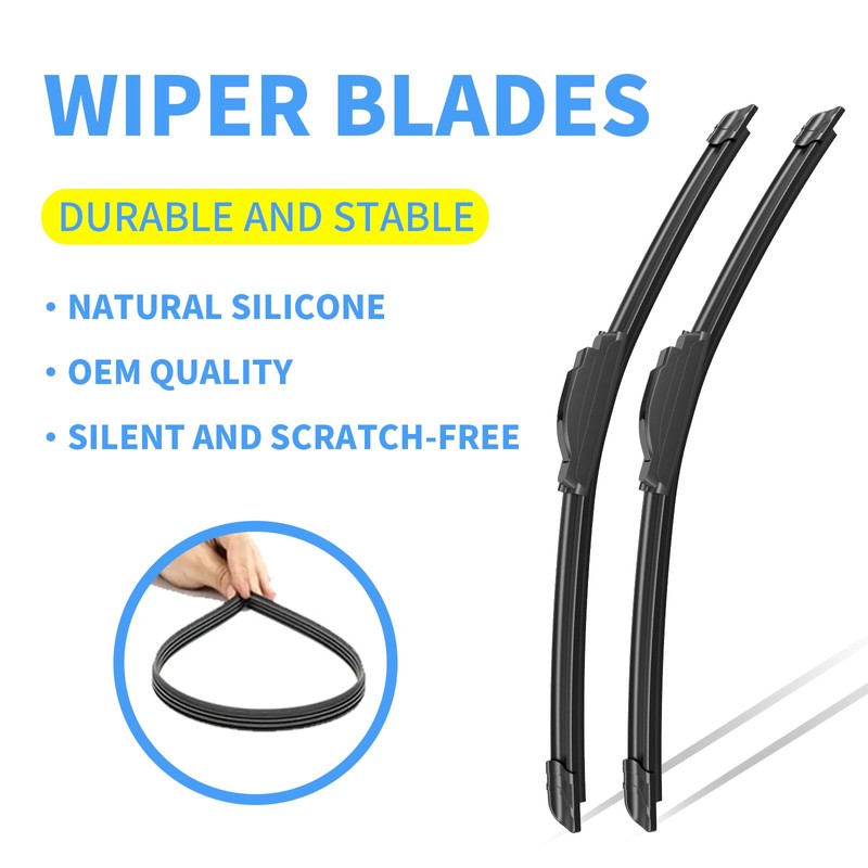 Gavimnal® 24"+18"+10" Silicone Wiper Blades Replacement For Jeep Compass 2018-2025,All-Season