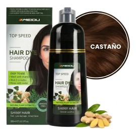 Shampoo Tinte Instantáneo Cubre Canas Natural Jengibre 500ml