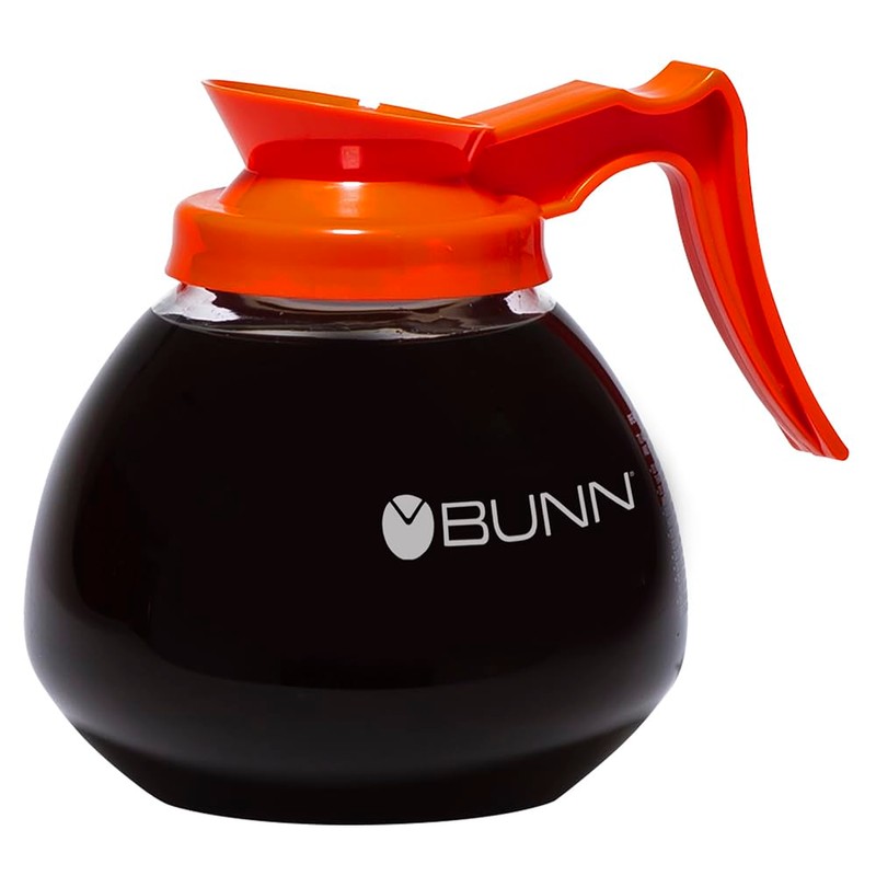 BUNN - BUN424010101 424010101 12-Cup Glass Coffee Decanter, Orange (42401.0101)
