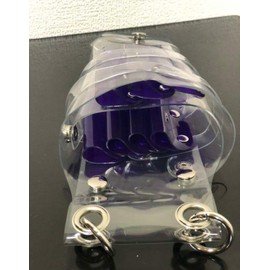 Tenn's Shop Scissor Case, 6 Colors, 7 Pieces, Clear, Transparent, Hairdresser, Cute, Barber, Trimmer, Florist, Clear Case, Women's, Men's, Unisex, Stylish, Cool (Purple)